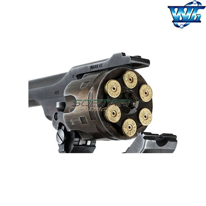 Revolver a co2 webley MK VI weathered full metal win gun (wg-webley-wr)