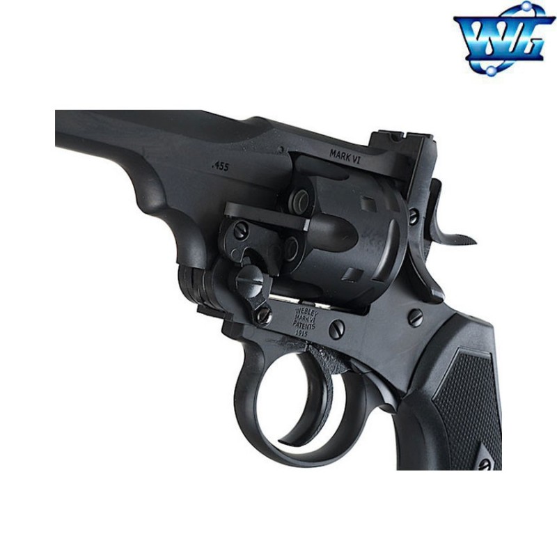 Co2 revolver webley MK VI black full metal win gun (wg-webley-bk)