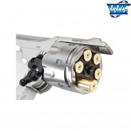 Co2 revolver webley MK VI silver full metal win gun (wg-webley-inox)