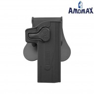 Rigid holster black for pistol hi-capa we/kjw/marui amomax (am-28963)