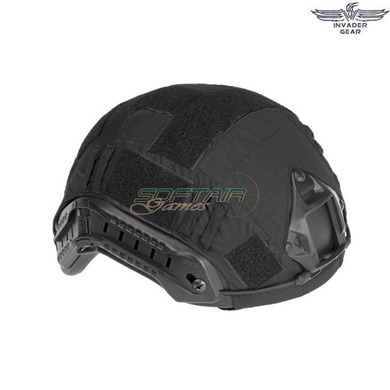 Telino copri elmetto black per elmetto fast invader gear (ig-14961)