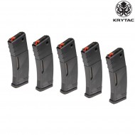 Set 5 aeg m4 mid-cap magazines 150bb black krytac® (kry-29792) Set 5 aeg m4 mid-cap magazines 150bb black krytac® (kry-29792)
