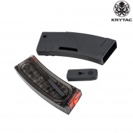Set 5 aeg m4 mid-cap magazines 150bb black krytac® (kry-29792)