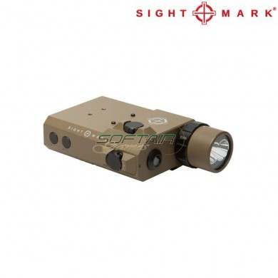 LoPro Combo Flashlight VIS/IR e Green Laser Dark Earth sightmark (sm-30501)