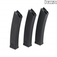 Set 3 mid-cap magazines black 80bb for QRF Mod.1 kwa (kwa-030063) Set 3 mid-cap magazines black 80bb for QRF Mod.1 kwa (kwa-030063)