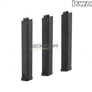 Set 3 mid-cap magazines black 120bb for QRF Mod.2 kwa (kwa-29899)