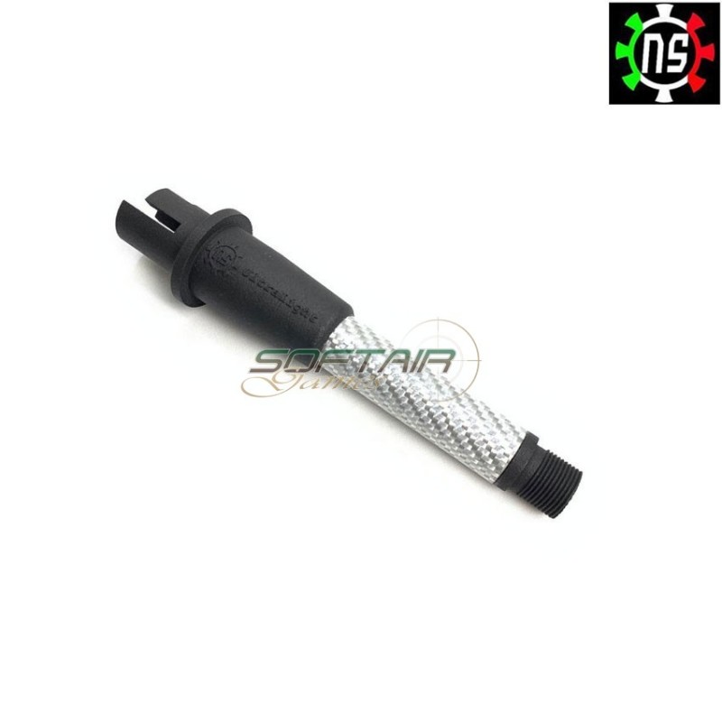 Outerbarrel ultralight 4" arp/stubby silver nikk sakk (nsc-ob-4-sv)