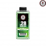 Bottiglia pallini traccianti 0.28gr 2700bb green g&g (gg-07268) Bottiglia pallini traccianti 0.28gr 2700bb green g&g (gg-07268)