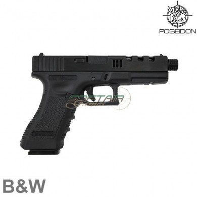 Gas Pistol B&w h17bb G17 Gbb Black Poseidon (pbw-450001)