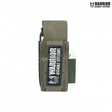 Laser cut Single 40mm Flash Bang pouch Ranger Green Warrior Assault Systems (w-lc-s40-fbp-rg)