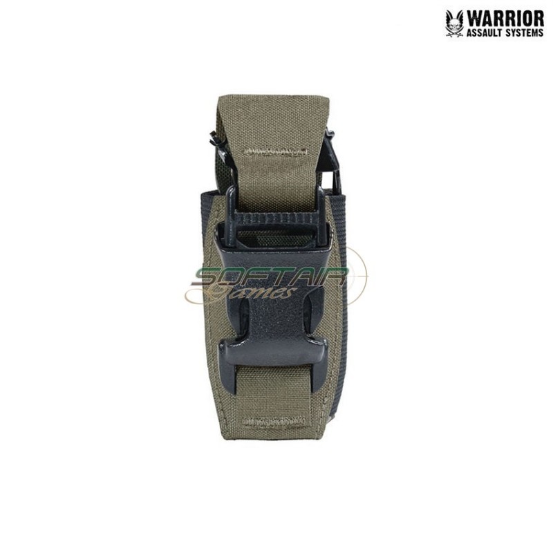 Laser cut Single 40mm Flash Bang pouch Ranger Green Warrior Assault Systems (w-lc-s40-fbp-rg)