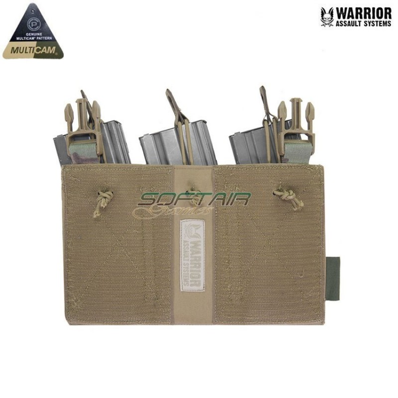 Laser cut pannello detachable tripla bungee 5.56 multicam® Warrior Assault systems (w-lc-dfp-tb-556p-mc)
