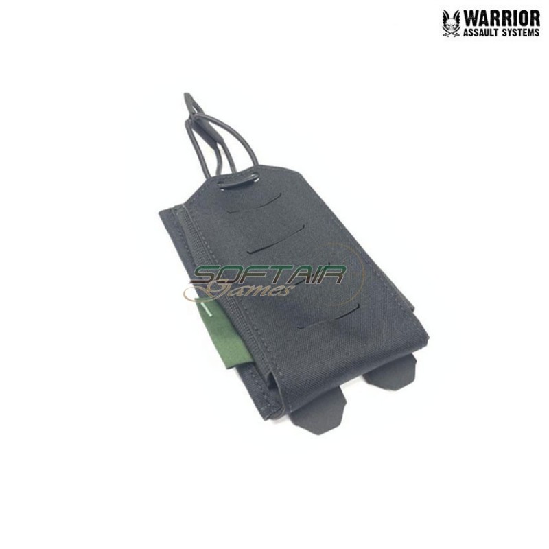 Laser cut Single Fast Open M4 5.56mm Magazine Pouch Black Warrior Assault Systems (w-lc-sb-556p-blk)