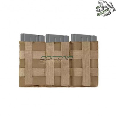 Triple elastic pouch 7.62 coyote frog industries® (fi-m51613127-tan)