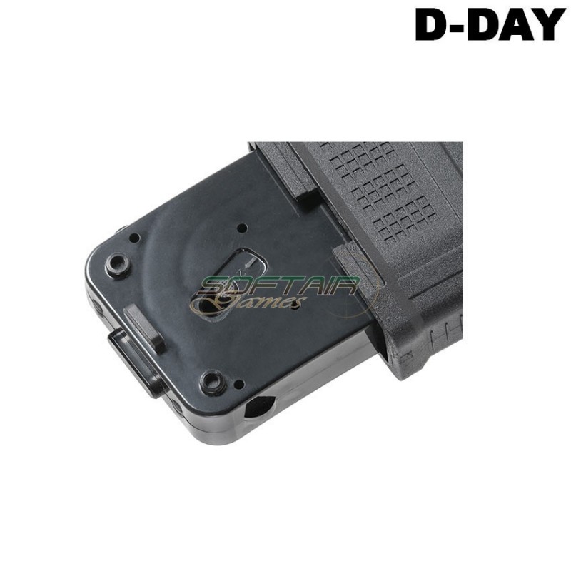 Caricatore monofilare aeg dmag short m4/m16 20/70bb variable-cap black d-day (dd-mag-ss-bk)
