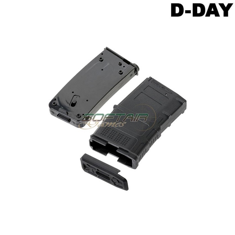 Caricatore monofilare aeg dmag short m4/m16 20/70bb variable-cap black d-day (dd-mag-ss-bk)