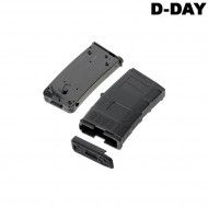 Caricatore monofilare aeg dmag short m4/m16 20/70bb variable-cap black d-day (dd-mag-ss-bk)