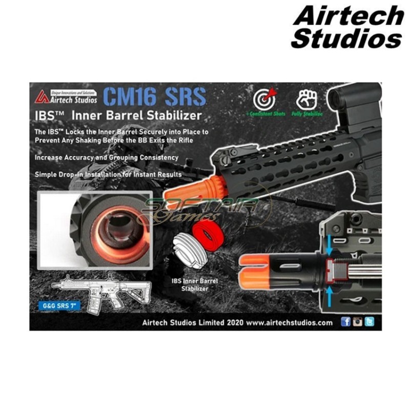 Ibs stabilizzatore canna interna cm16 srs 7" airtech studios (as-ibs-srs-blk)