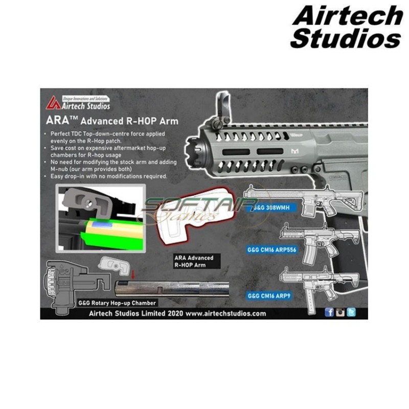 Advance R-Hop Arm per Hop Up Rotary G&G airtech studios (as-ait604002)