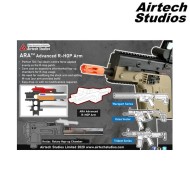 Advance R-Hop Arm For Hop Up Rotary krytac airtech studios (as-rhop-kry-blk)