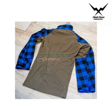 Lumberjacks TAC shirt gen.3 flannel blue LIMITED EDITION flash force industries (ffi-g3ljs-bl)