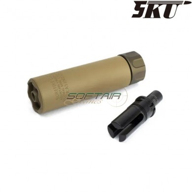 Silenziatore sf socom 46 mini 12mm cw dark earth per mp7 5ku (5ku-270-t)