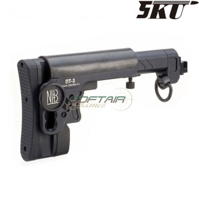 Stock pt-3 ak telescopic side foldable black 5ku (5ku-277-bk)