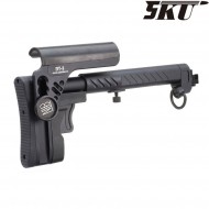 Stock pt-3 ak e&l telescopic side foldable black 5ku (5ku-277-bk-2)