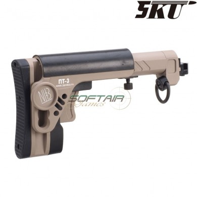 Calcio zenit pt-3 ak e&l telescopic side foldable tan 5ku (5ku-277-t-2)