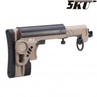 Calcio zenit pt-3 ak e&l telescopic side foldable tan 5ku (5ku-277-t-2)