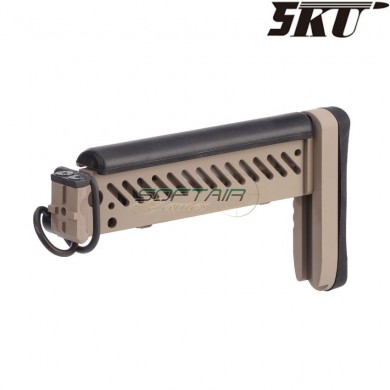 ZENITCO style PT-1 GEN.2 folding stock tan for ak e&l electric gun 5ku (5ku-263-t)