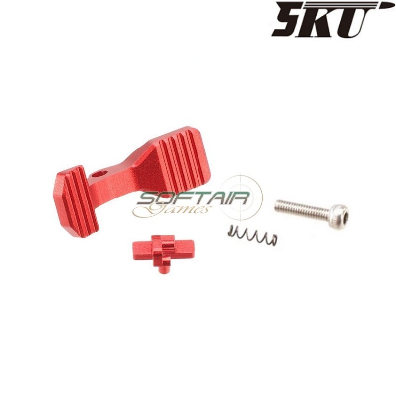 Racing bolt catch for m4/ar aeg red 5ku (5ku-287-r)