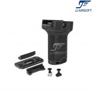 Bcm style vertical grip short per 20m/keymod/LC black jj airsoft (ja-1305-bk)