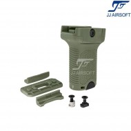 Bcm style vertical grip short per 20m/keymod/LC foliage grey jj airsoft (ja-1305-gr)
