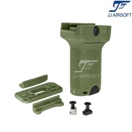 Bcm style vertical grip short for 20m/keymod/LC od green jj airsoft (ja-1305-od)