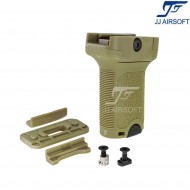 Bcm style vertical grip short for 20m/keymod/LC tan jj airsoft (ja-1305-tan)