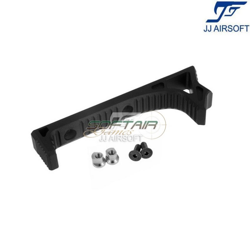 Link curved foregrip black per keymod jj airsoft (ja-1362-bk)
