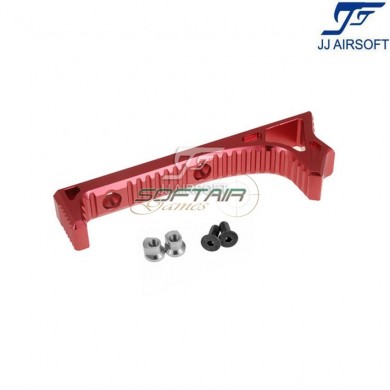 Link curved foregrip red for keymod jj airsoft (ja-1362-re)