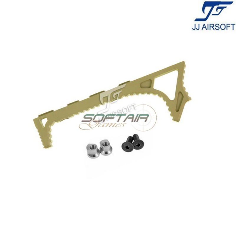 Link curved foregrip tan for keymod jj airsoft (ja-1362-tan)