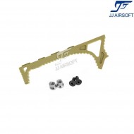 Link curved foregrip tan per keymod jj airsoft (ja-1362-tan)