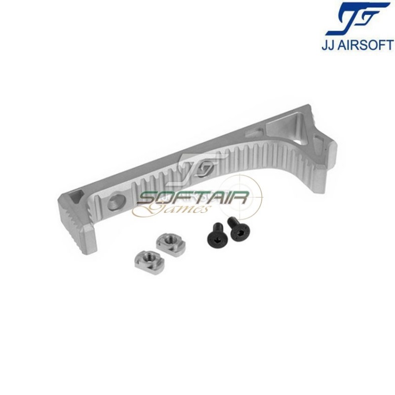 Link curved foregrip silver for LC jj airsoft (ja-1369-sv)