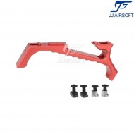 Vp23 tactical angled grip red for keymod/LC jj airsoft (ja-1389-re)