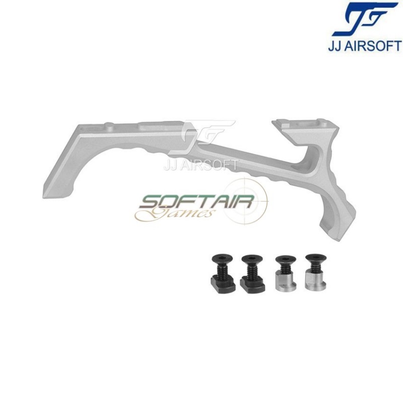 Vp23 tactical angled grip silver per keymod/LC jj airsoft (ja-1389-sv)