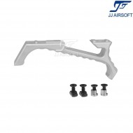 Vp23 tactical angled grip silver for keymod/LC jj airsoft (ja-1389-sv)