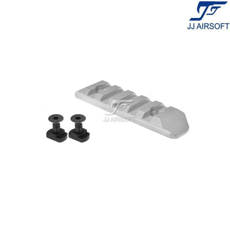 Slitta 5-slot LC silver jj airsoft (ja-2057-sv)