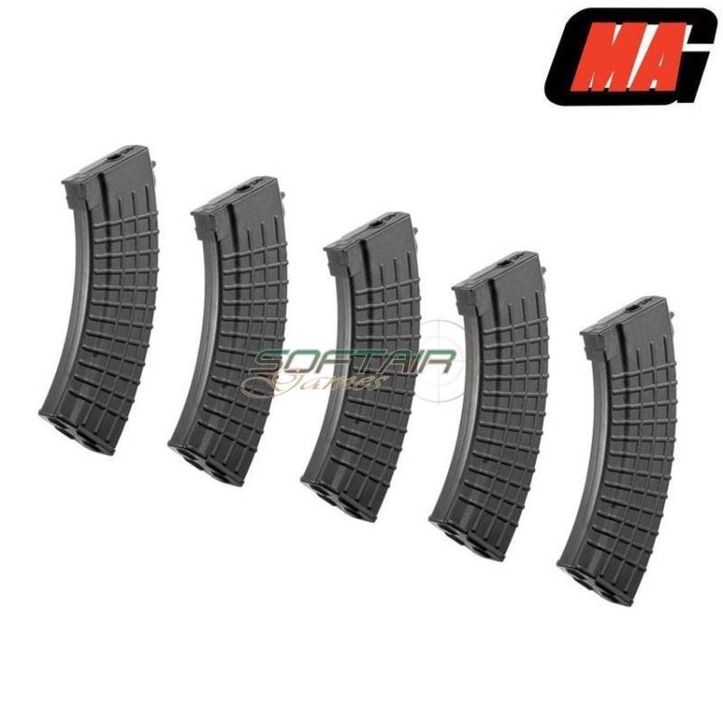 Set 2 caricatori monofilari black 100bb polimero per g36 aeg mag (mag-004)