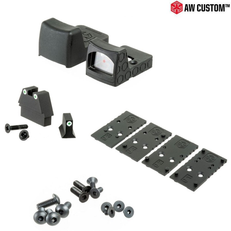 Pistola a gas gbb vx9 MOS mod.1 precut black armorer works (aw-vx9110)