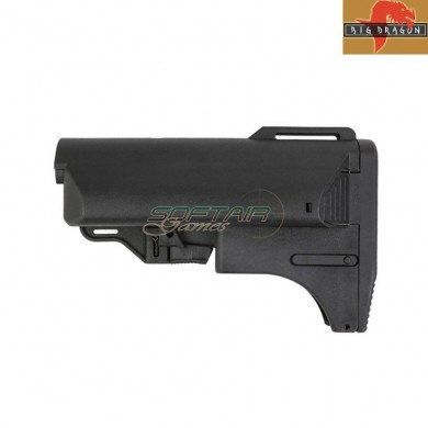 Calcio retrattile con porta caricatore per m4 black big dragon (bd-3676)