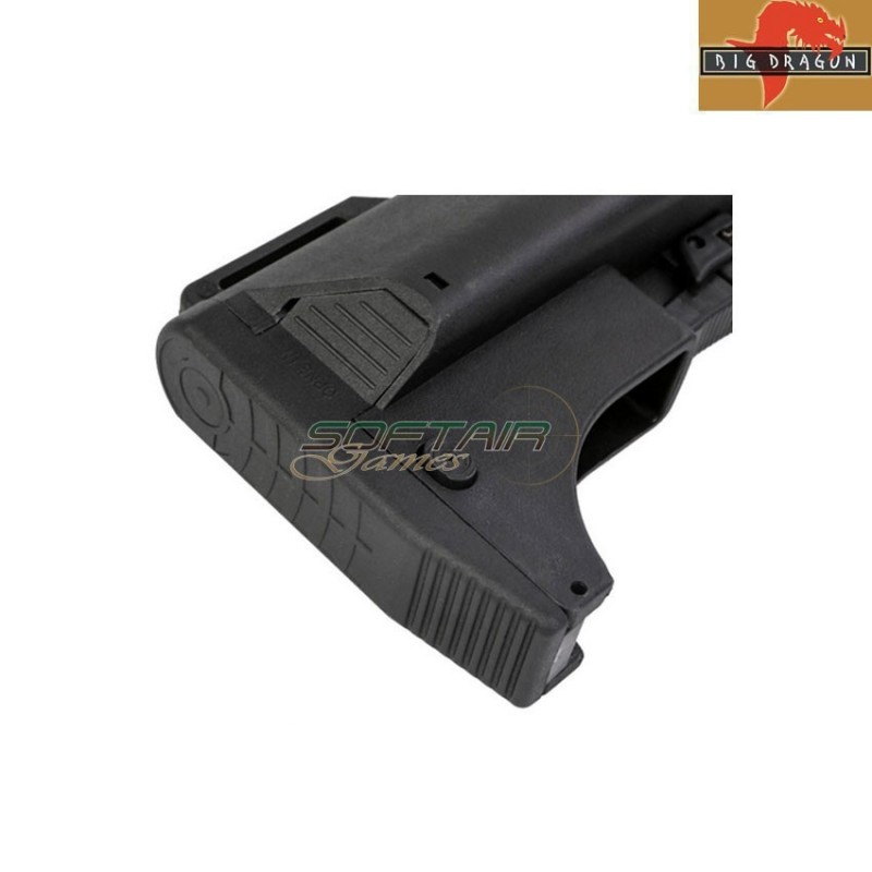 Calcio retrattile con porta caricatore per m4 black big dragon (bd-3676)