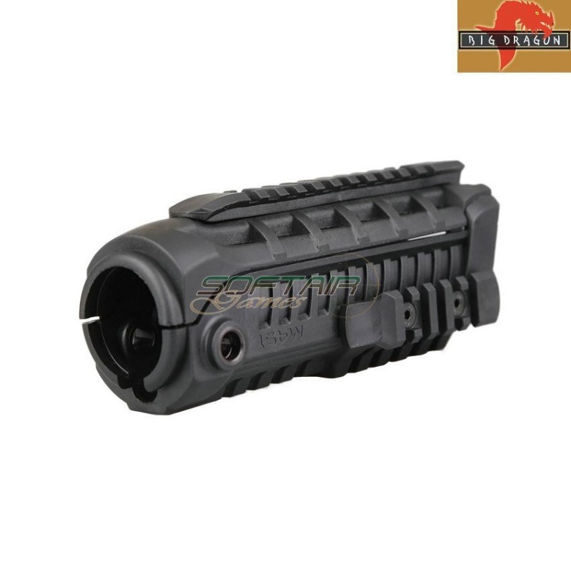 Handguard 7" m4si style black per m4 big dragon (bd-3761b)